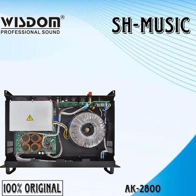 Promo Wisdom AK2800 Power Amplifier 2-channel Wisdom Ak-2800 COD