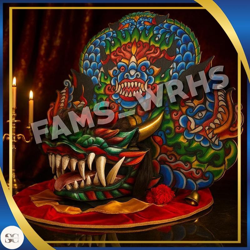 Event 8.8 Barongan Devil Vip Ukuran 30 Full Kayu Barongan Caplokan Kayu G Dragon Yz91