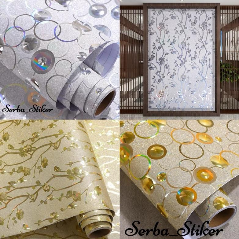 MURAH Stiker Dinding Wallpaper Dinding Serba guna Karpet lantai Ruang Tamu Sticker Kaca Serbaguna L1