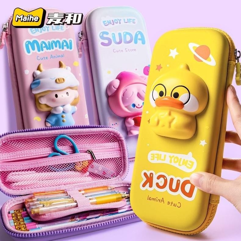 

Readyy!! Tempat Pensil 3D Squishy Anak Sekolah Bahan EVA Kotak Alat Tulis Timbul Hardcase