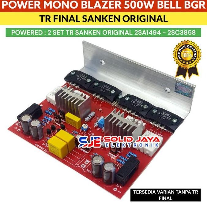 Promo KIT POWER BLAZER 500W 575W 600W MONO 500 WATT W 575 WATT W TR FINAL SANKEN ASLI 2SC3858 2SA194