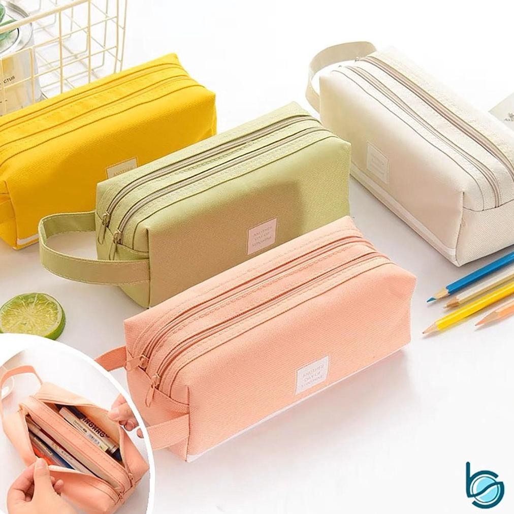 

Readyy!! Kotak pensil bahan kain sederhana/Tempat penyimpanan alat tulis berkapasitas besar/tempat pensil/Cute Big Capacity Pencil Case - Best Stationary