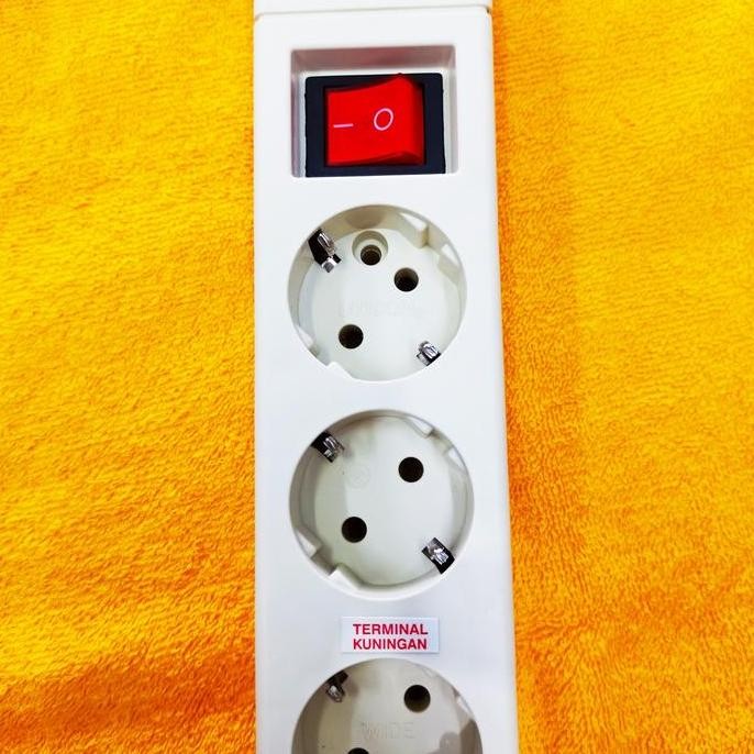 Stop Kontak 3 Lubang + Saklar Uticon Terbaru