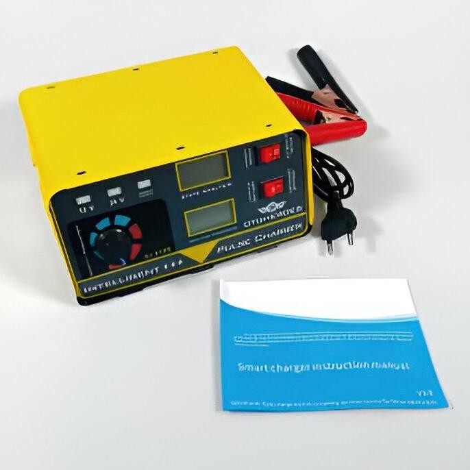 Charger Cas Aki Mobil Motor Portabel Otomatis 260W 12V/24V 200AH + LCD Taffware ANJING - AJ-618D Car