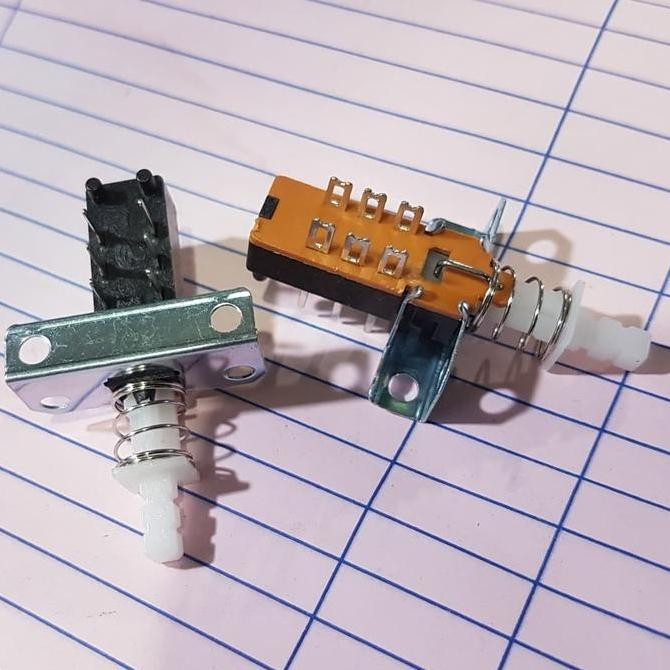 SAKLAR DPDT SWITCH DPDT TOMBOL DPDT 2X3 6PIN 6P