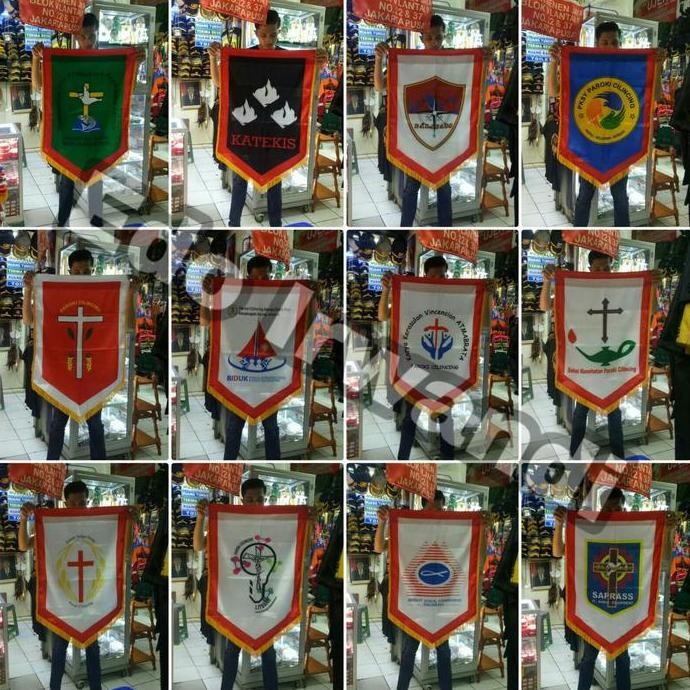 ready !!! Bendera Vandel Bendera Pataka Vandel Besar Bendera Ruangan Printing