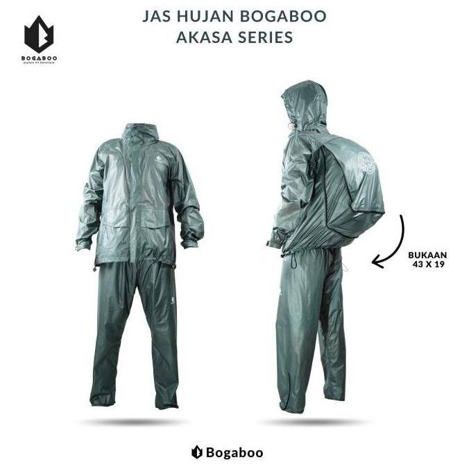 Jas Hujan Raincoat Big Size Bogaboo Seri Akasa Nylon 30D PU 5000 Seal