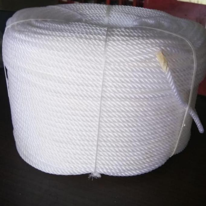 ready  TALI PLASTIK ROLL UNTUK TIANG BENDERA 6 MM PUTIH