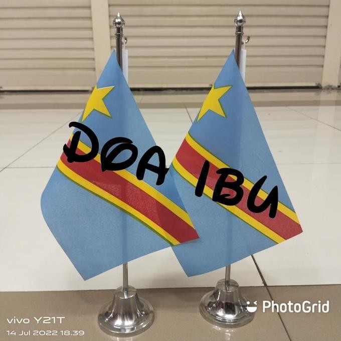

tiang stenlis meja+bendera REPUBLIK DEMOKRATIK CONGO murah