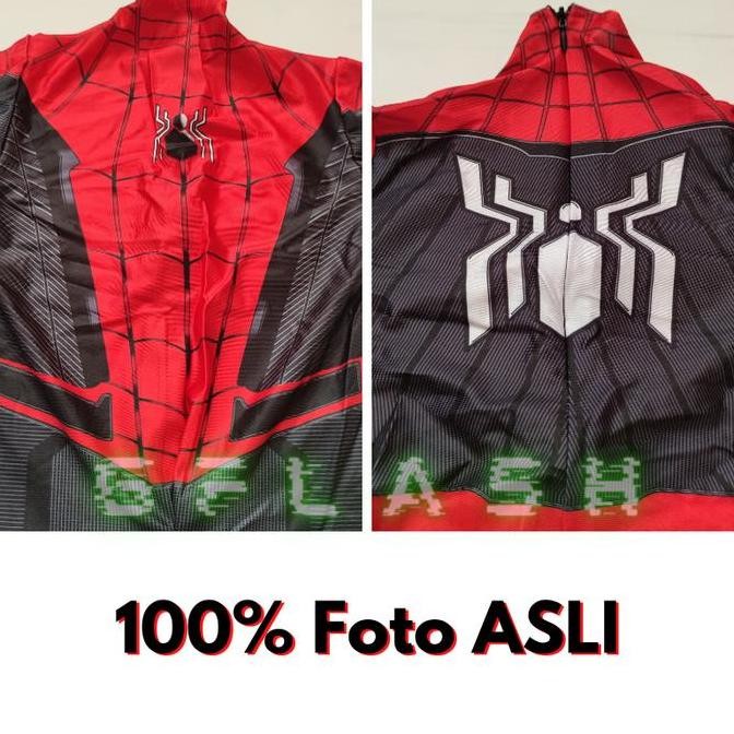 NEW  Baju Kostum Anak Spiderman Impor Costume Superhero Cosplay Spider