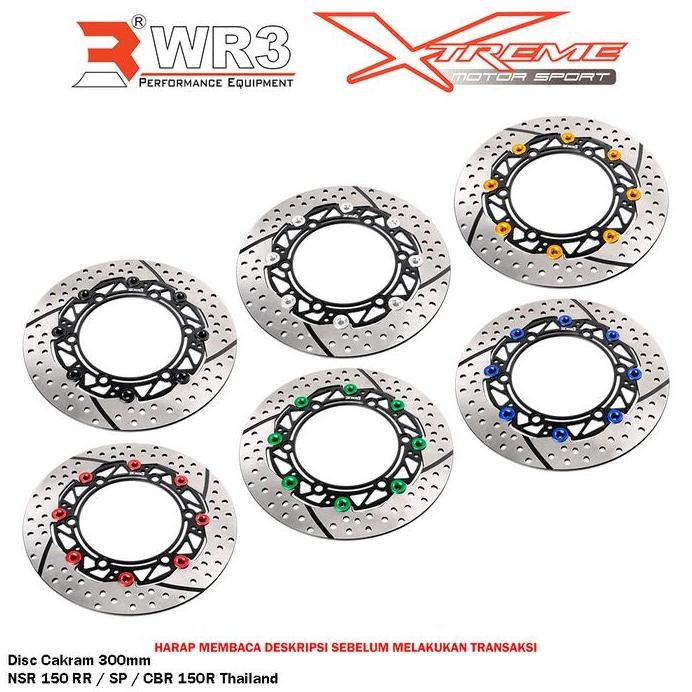 Disk Brake Cakram Piringan Depan WR3 NSR 150 RR / SP 150RR 150SP / CBR 150R Thailand Disc 300mm mura