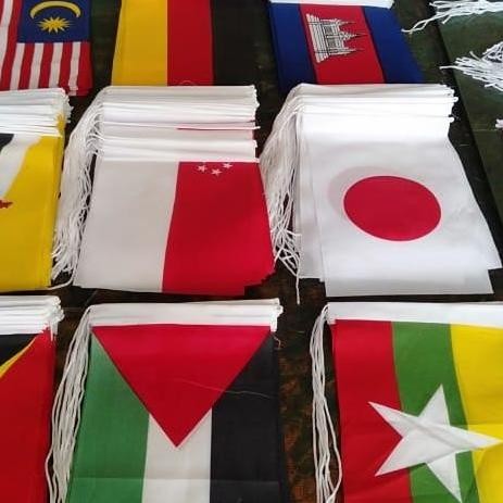 BENDERA MEJA ASEAN SATU SET BENDERA ASEAN murah