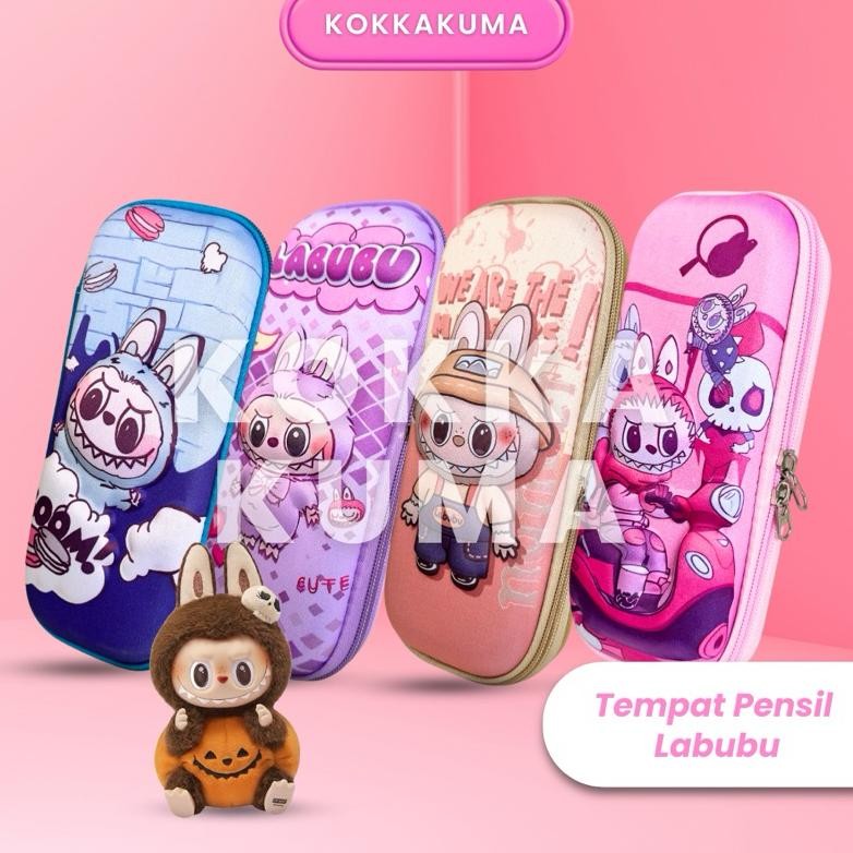 

Readyy!! ( KKM ) LABUBU / KARTUN Kotak Pensil Bahan EVA Motif Cowok Cewek Retsleting Anak Sekolah Waterproof Anti Air