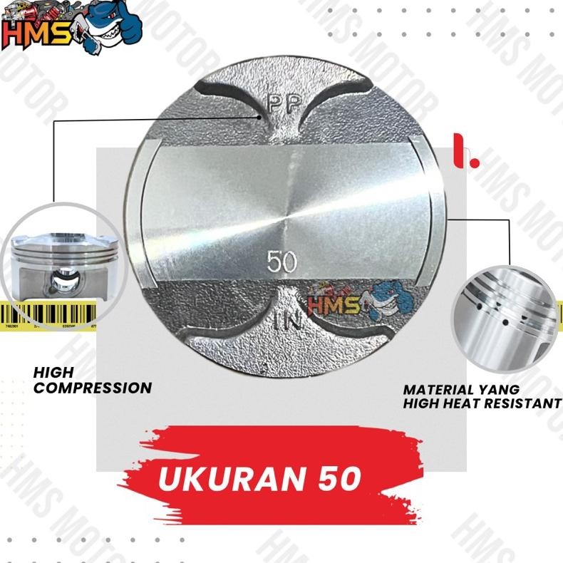 Seher CBR Piston Ring Set CBR 150 Pin 15 Ukuran Standar 0 50 100 150 200 250 300 350 400 Thailand Hi