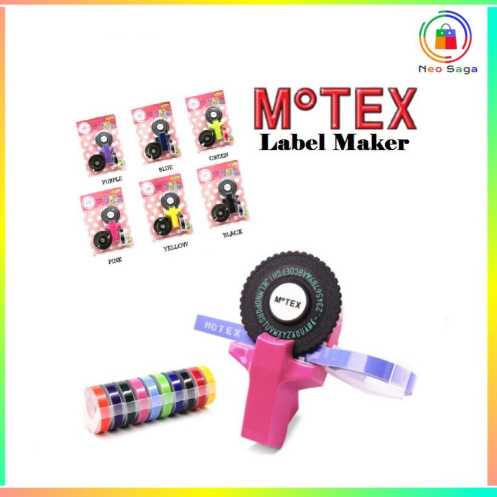 

Readyy!! MOTEX label dymo embossing label maker