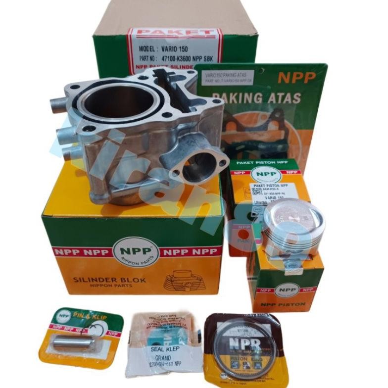 Blok Seher Vario 150 Boring SIlinder Blok Set Plus Piston Kit Vario 150 Vario PCX 150 ORI NPP