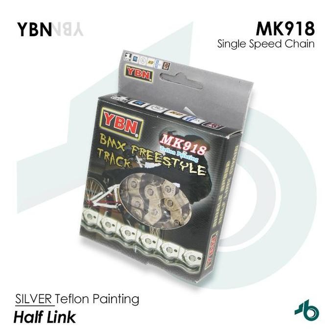 ready YBN Rantai Sepeda Single Speed YBN MK918 Half Link Chain