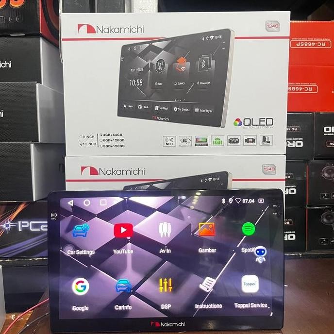 Headunit Android Nakamichi New Legend RAM 4/64 MKIV NFC