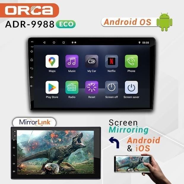Head Unit Android Orca 9988 ECO 10 inch IPS Voice Command