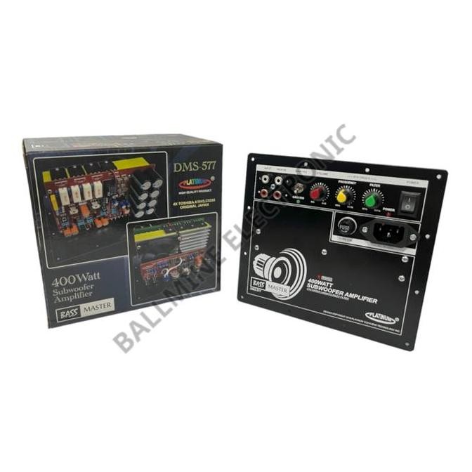 Kit Power Subwoofer DMS 577 / Aktif Amplifier 400W Bass Sub / Platinum