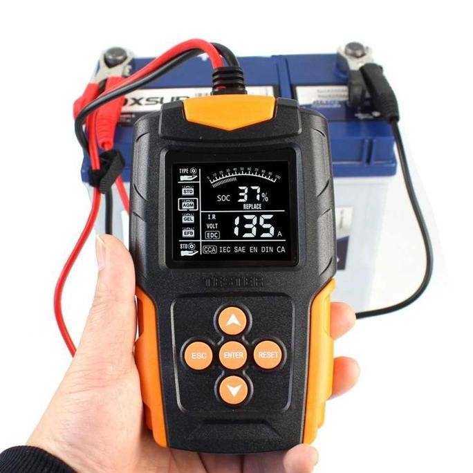 Tester Aki Kendaraan Portable Battery Tester 200Ah with LCD - FBT-200 murah