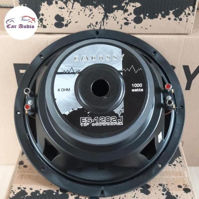 Subwoofer Embassy ES 1202 J - 12 inch Magnet Besar Badak Bass Mantap