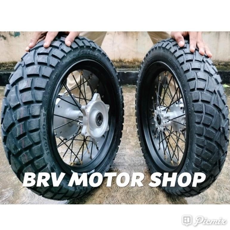 Terlaris Velg Banset Honda Crf150L Velg Ring 14 Tapak Lebar Tromol Ori Ring 14