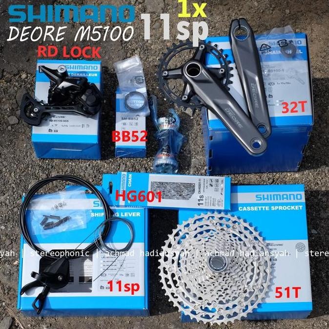Terlaris, New Groupset Shimano Deore M5100 11Speed Groupset Deore M5100 11 Speed