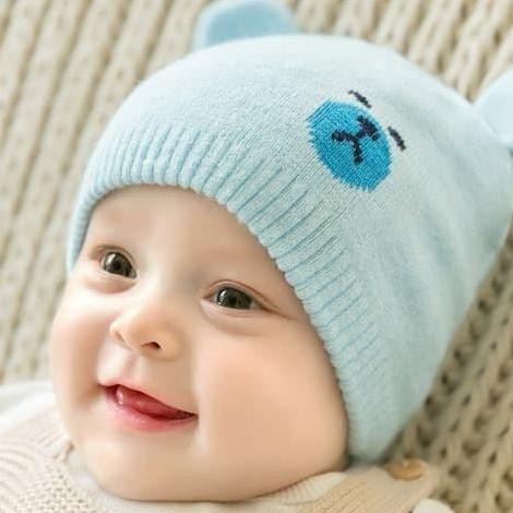 [original] baby hat knitted beanie topi bayi kupluk rajut bayi baby girl baby boy [terlaris] [terbai