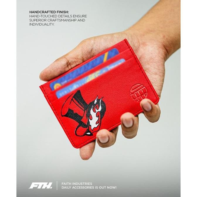 TERLARIS - Faith Industries "Joker Persona" Card Holder Red