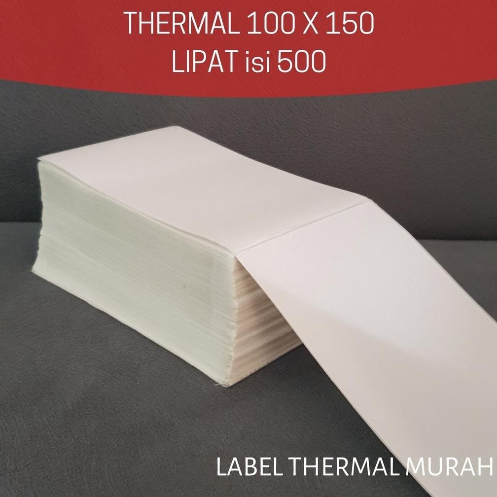 

New! Label Thermal 100x150 ukuran A6 isi 500