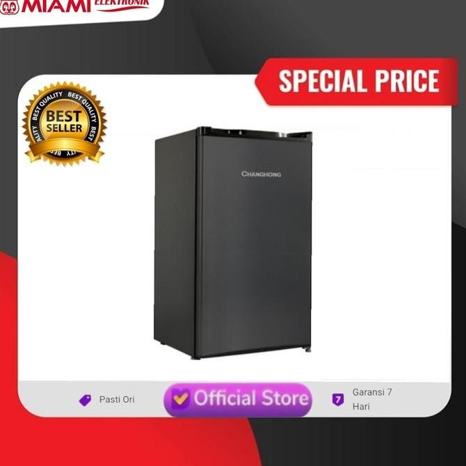 BEBAS ONGKIR - Kulkas 1 Pintu Changhong CBC-100 Black Kulkas Changhong 1 Pintu CBC100