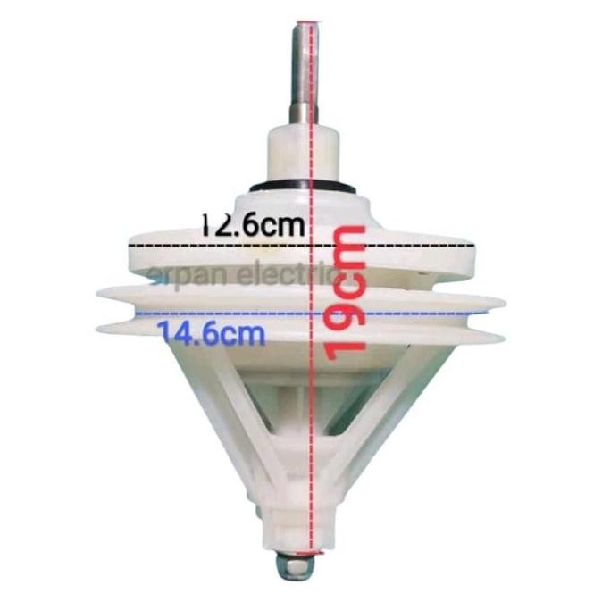 Original Gear Box Mesin Cuci 2 Tabung 001AX-40 - Gearbox Motor Mesin Laundry