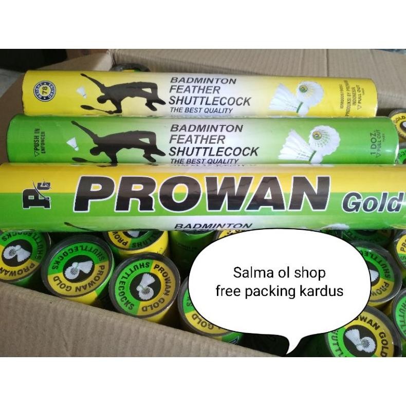 prowan gold shuttlecock original kok badminton
