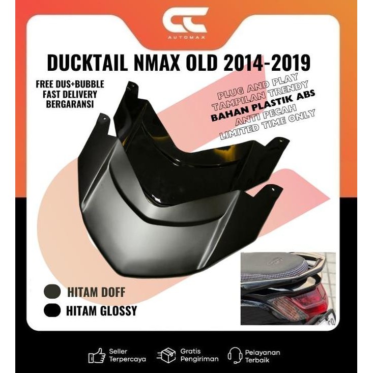 Original Ducktail NMAX Old 2014-2019 Cover Stoplamp Belakang Topi Lampu NMAX Lama