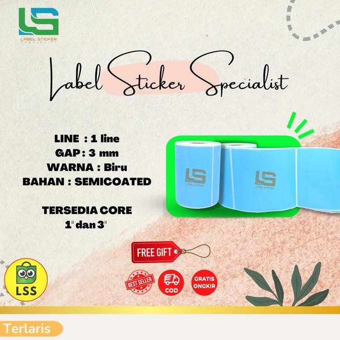 

Baru Label Stiker Semicoated 100X110Mm - Kertas Label Thermal 10X11Cm Bare