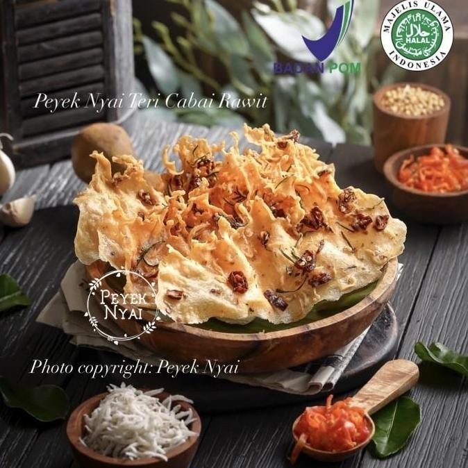 

Peyek Nyai - Rempeyek Teri Cabai Rawit (Toples 10L) Jumbo #Gratisongkir