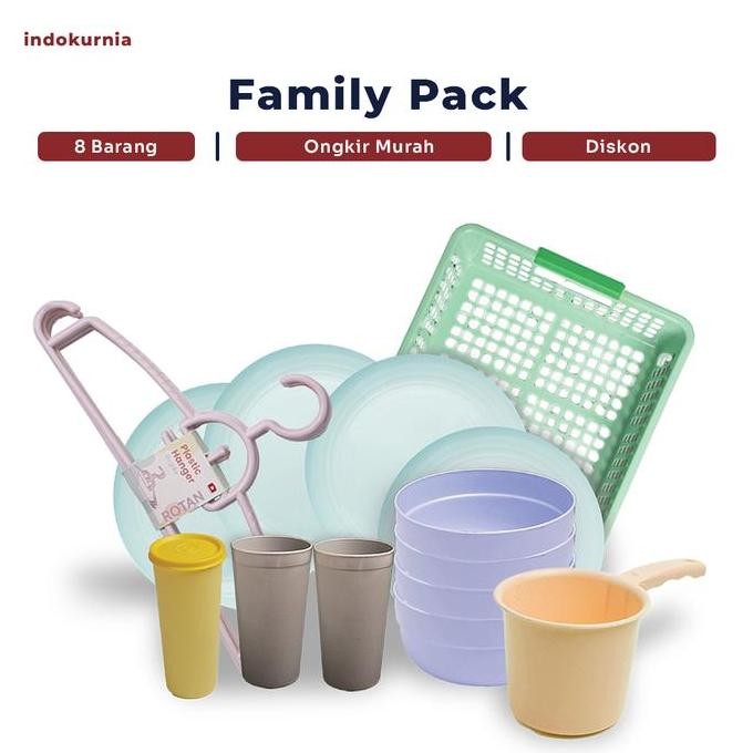 

TERMURAH - Indokurnia Family Pack Set