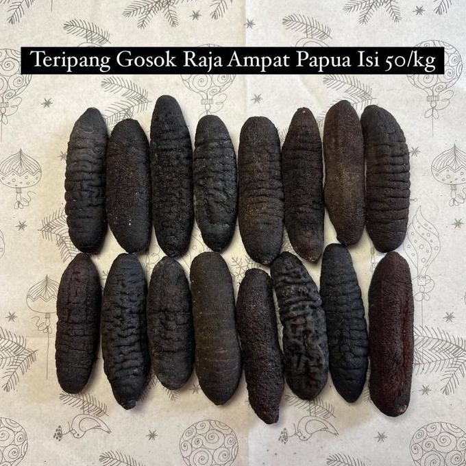 

Teripang Gosok Haisom Raja Ampat Papua Isi 50Pc/Kg #Gratisongkir