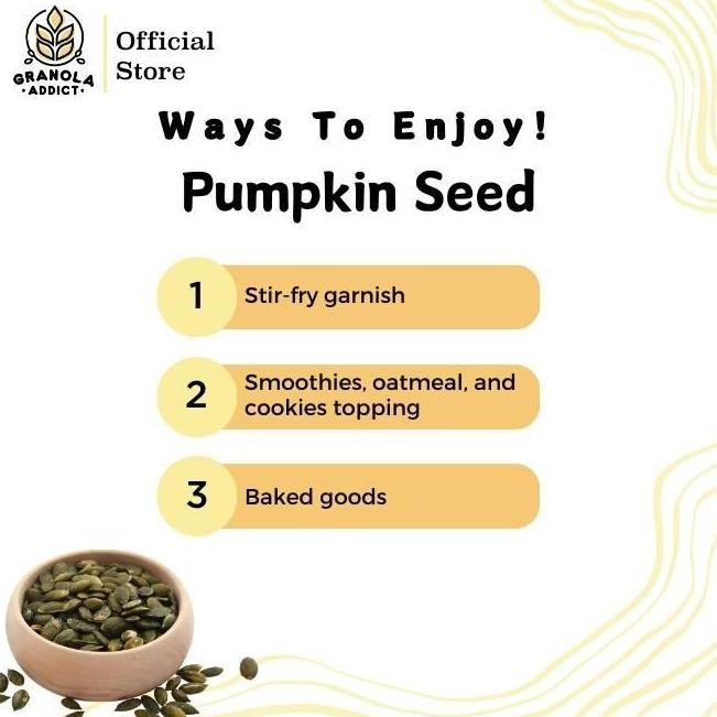 

Roasted Pumpkin Seed / Biji Labu Panggang 1000G / 1Kg #Gratisongkir