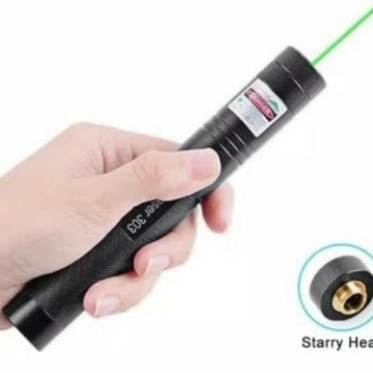 GREEN LASER POINTER ZH 303 HIJAU LASER JARAK JAUH RECHARGEABLE ORIGINAL DAN TERPERCAYA