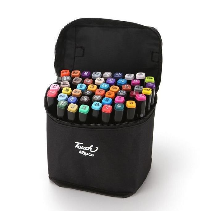 

TOUCH ART MARKER 48 DOUBLE HEADED MARKER SET MULTI COLOR SPIDOL WARNA ORIGINAL DAN TERPERCAYA
