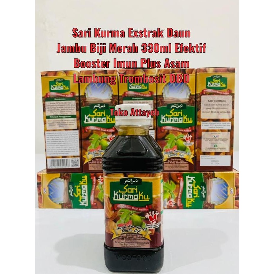 

Sari Kurmaku Exstrak Daun Jambu Plus Jambu Biji Merah 330Ml