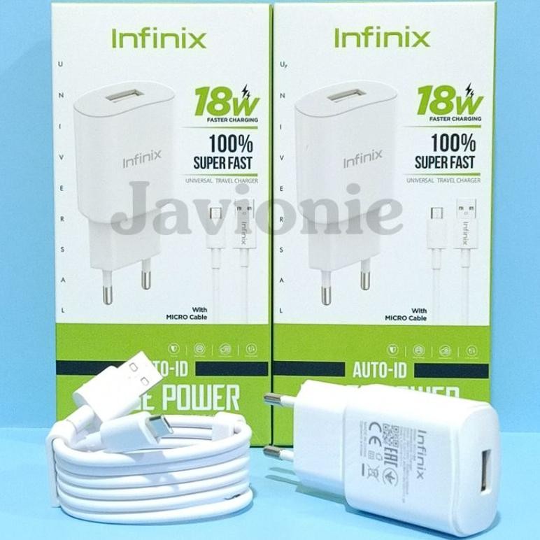 Charger Casan Cas HP INFINIX SMART 3 4 5 6 7 HD NFC Plus ORI MICRO USB 2A 10W 18W Fast Charging