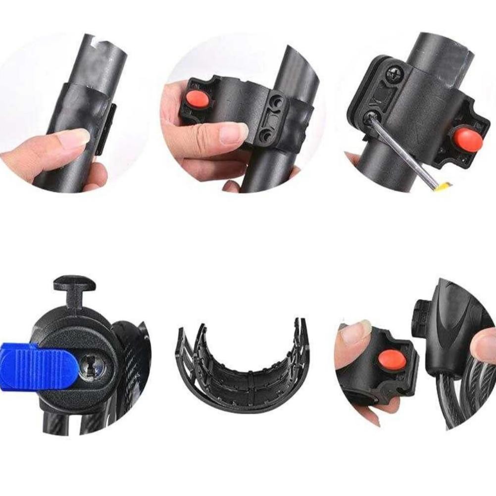 TERMURAH Kunci Gembok Sepeda / Gembok Sepeda Anti Maling