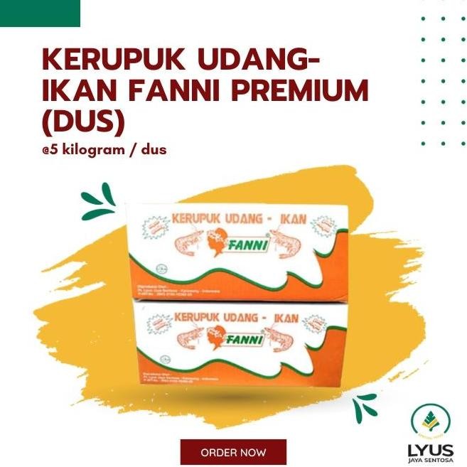

Krupuk / Kerupuk Udang - Ikan Fanni Kemasan Dus #Gratisongkir