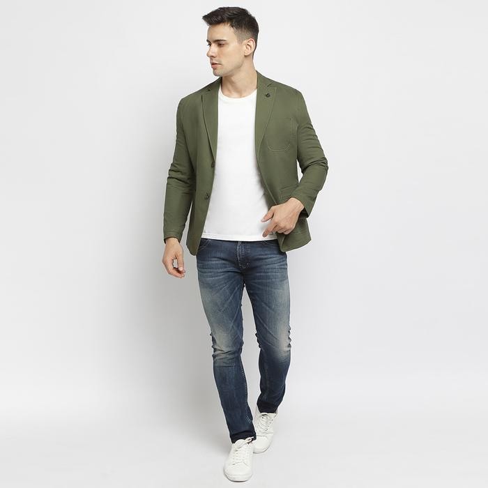 Carlos Moreno Blazer Casual Pria BSM 31009 Army