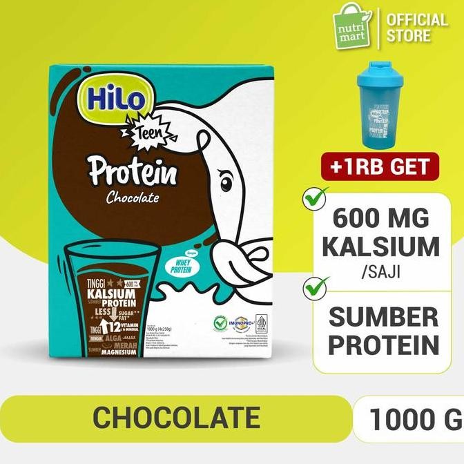 

terbaru hilo teen susu tinggi kalsium 1000g cokelat / vanilla + bonus shaker