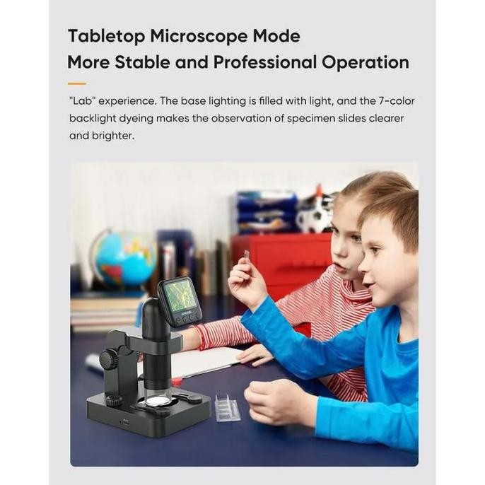 Apexel Mikroskop Digital Portable Microscope 1Um 1080P - Apl-Ms003