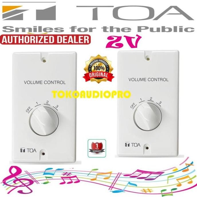 DISKON TOA ZV303 VOLUME CONTROL SPEAKER DINDING ATTENUATOR RESMI ORIGINAL